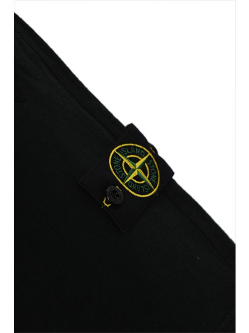 Bermuda shorts in cotone mafile' Black STONE ISLAND | 6200009S0060V0029